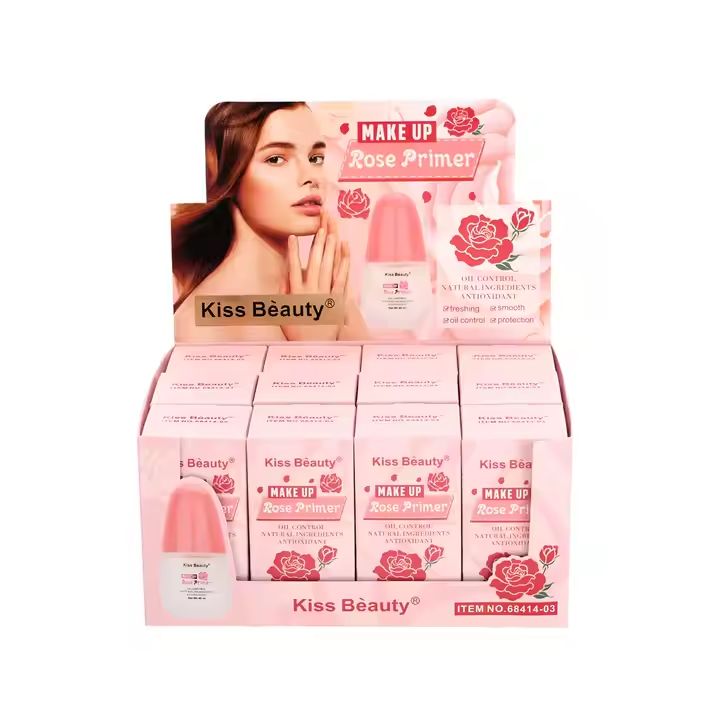 Kiss Beauty 40 ml Natural Antioxidant Oil Control Face Makeup Rose Primer Base Makeup Primer Moisturizer, anti-wrinkle, CONCEALER, PORES, Natural, OIL-CONTROL