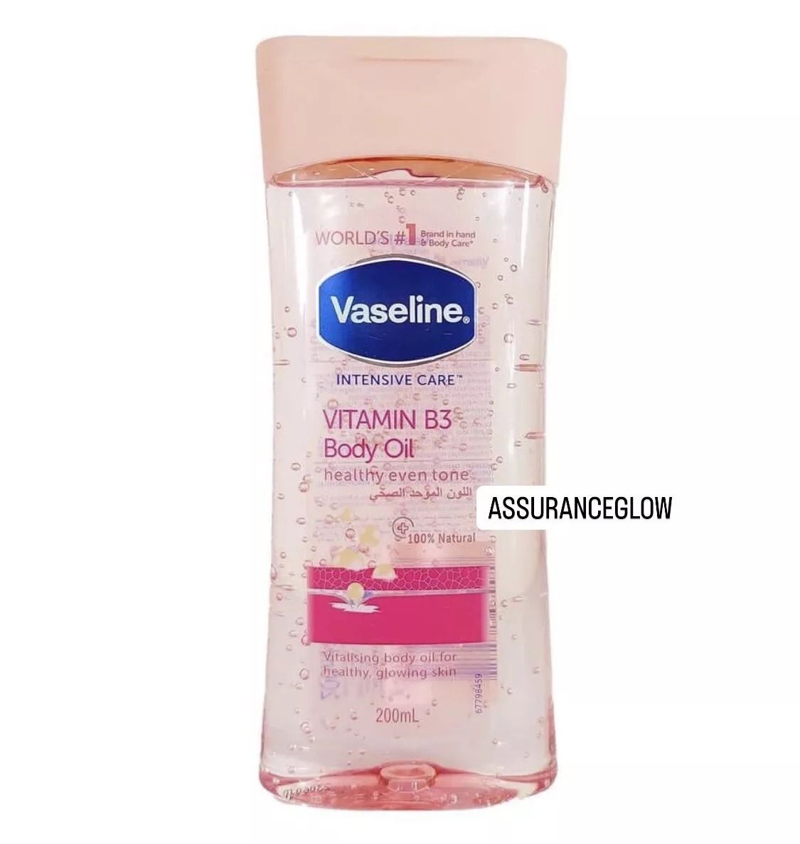 2 Packs Vaseline Daily Brightening Even Tone Body Lotion 400ml + Oil 200ml for Glowing Skin, with Vitamin B3 & Triple Sunscreens  For Radiant Looking Skin in 2 Weeks Vaseline Body lotion and oil