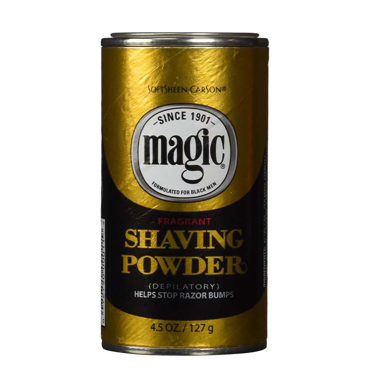 SoftSheen-Carson Magic Razorless Shaving for Men, Hair Removal Shave Powder, Helps Stop Razor Bumps Ingrown Hair, Fragrant, 1 Pack Magic Shave Gold 27 oz