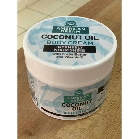 Coconut Cream American Dream 500 ml – Deep Moisturizing Coconut Oil Body Cream with Cocoa Butter & Vitamin E, Hydrates, Smooths & Fades Blemishes for All Skin Types