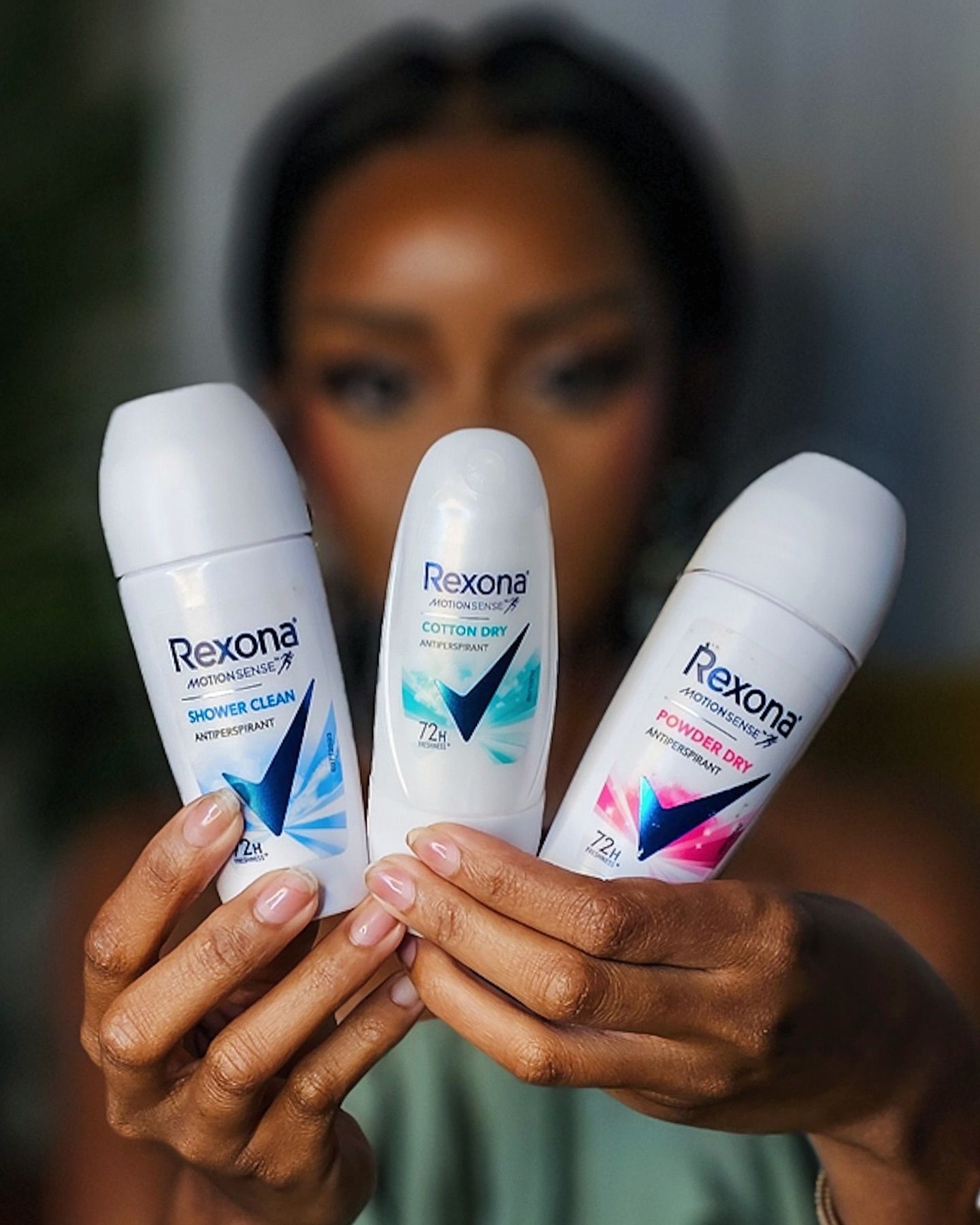 Power Dry Antiperspirant Rexona MotionSense 72 H Powder Dry – Women’s Sweat & Odor Protection with Motion‑Activated Fragrance Release (Spray / Stick / Roll‑On)