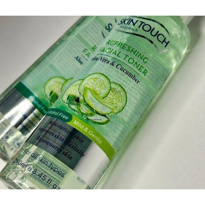 Skin Touch Facial Toner 250ml Refreshing Hydrating Gentle Toner Removes Dirt Oil Impurities Pores Tightening Soft Smooth Skin Suitable For All Skin Types Daily Skincare Face Care