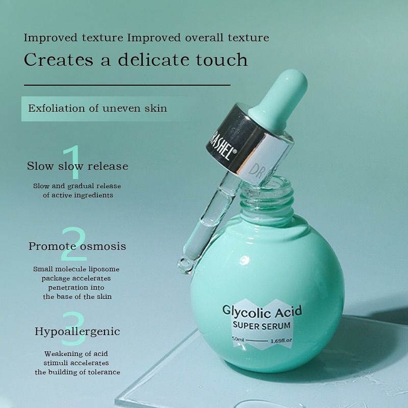 Dr. Rashel Resurfacing Glycolic Acid Super Serum 3% 50 ml Gentle Exfoliating Brightening Facial Serum Smooth Skin Texture Fades Bumps & Dullness Radiance Booster