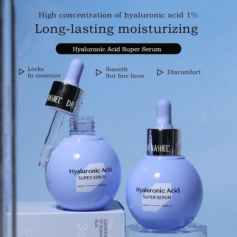 DR. Rashel Hyaluronic Acid Super Serum 3% – Deep Hydration Plumping Face Serum for Super Moisturized, Smooth, Youthful & Fine-Line-Free Skin