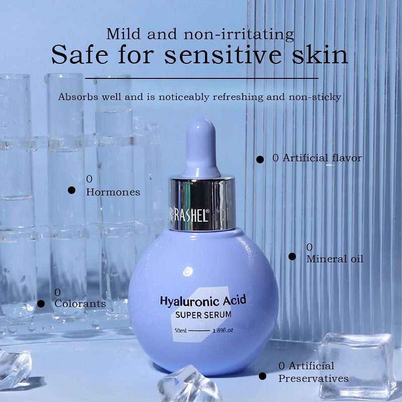 DR. Rashel Hyaluronic Acid Super Serum 3% – Deep Hydration Plumping Face Serum for Super Moisturized, Smooth, Youthful & Fine-Line-Free Skin