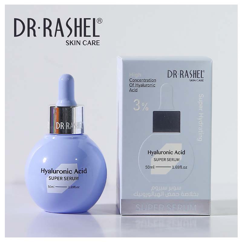 DR. Rashel Hyaluronic Acid Super Serum 3% – Deep Hydration Plumping Face Serum for Super Moisturized, Smooth, Youthful & Fine-Line-Free Skin