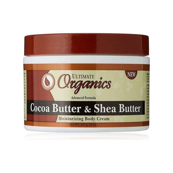 Ultimate Originals Advanced Formula Cocoa Butter & Shea Butter Moisturizing Body Cream – Deep Hydration for Dry, Ashy & Patchy Skin, Softens Rough Areas, Fades Marks, 227 g