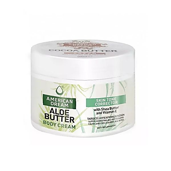 American Dream Aloe Butter Body Cream with Shea Butter & Vitamin E – Skin Corrector, Deep Moisturizing & Nourishing Body Cream (500ml)