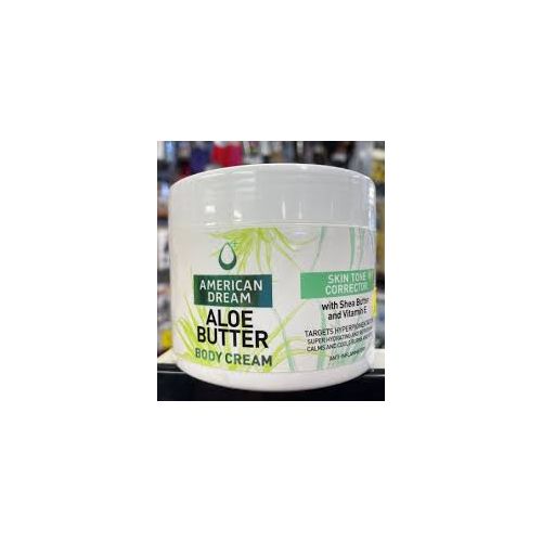 American Dream Aloe Butter Body Cream with Shea Butter & Vitamin E – Skin Corrector, Deep Moisturizing & Nourishing Body Cream (500ml)