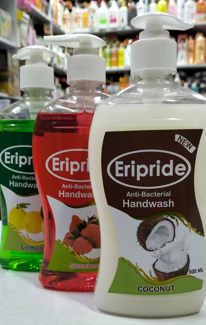 Eripride Anti-Bacterial Handwash 500ml - Kills Germs & Bacteria, Moisturizing & Skin-Friendly, Gentle Formula for Daily Use, Effective Hand Hygiene, Best for Home & Office Use, 500ml Liquid Soap