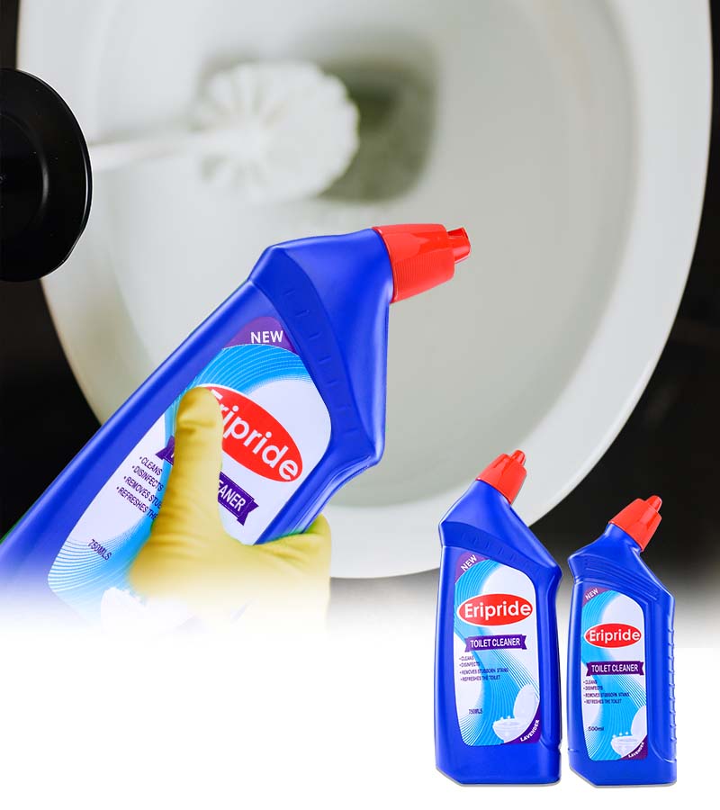 Eripride Toilet Cleaner 750ml – Powerful Germ-Killing Toilet Bowl & Ceramic Cleaner, Deep Stain & Limescale Removal, Fresh Scent, Safe for All Toilet Bowls, Bathroom Hygiene