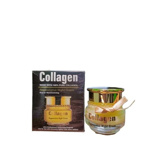 Collagen Regenerative Night Cream 50ml – Deep Repair Anti-Aging Moisturizer with Collagen & Hyaluronic Acid, Overnight Firming Cream for Wrinkles, Fine Lines & Smooth Youthful Skin