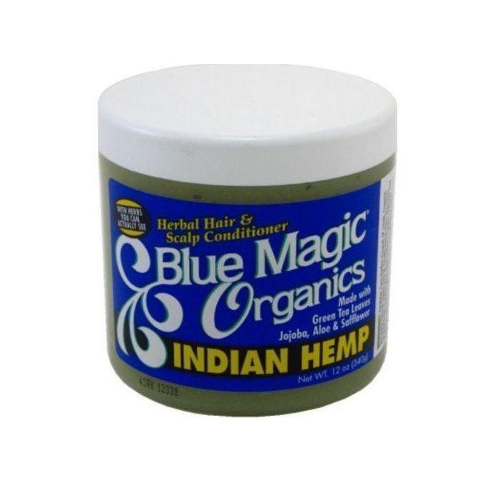 Blue Magic Originals Indian Hemp Herbal Hair & Scalp Conditioner 340g – Deep Moisturising Hair & Scalp Treatment with Jojoba, Aloe & Hemp for Dry, Damaged or Itchy Scalp