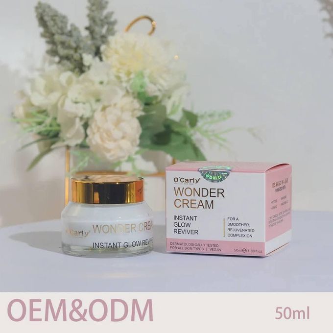 O’carly Wonder Cream Instant Glow Reviver for Smoother Rejuvenated Complexion Brightening Moisturizer Anti-Dullness Hydrating Face Cream Fast Radiance Booster – 50ml Skin Care