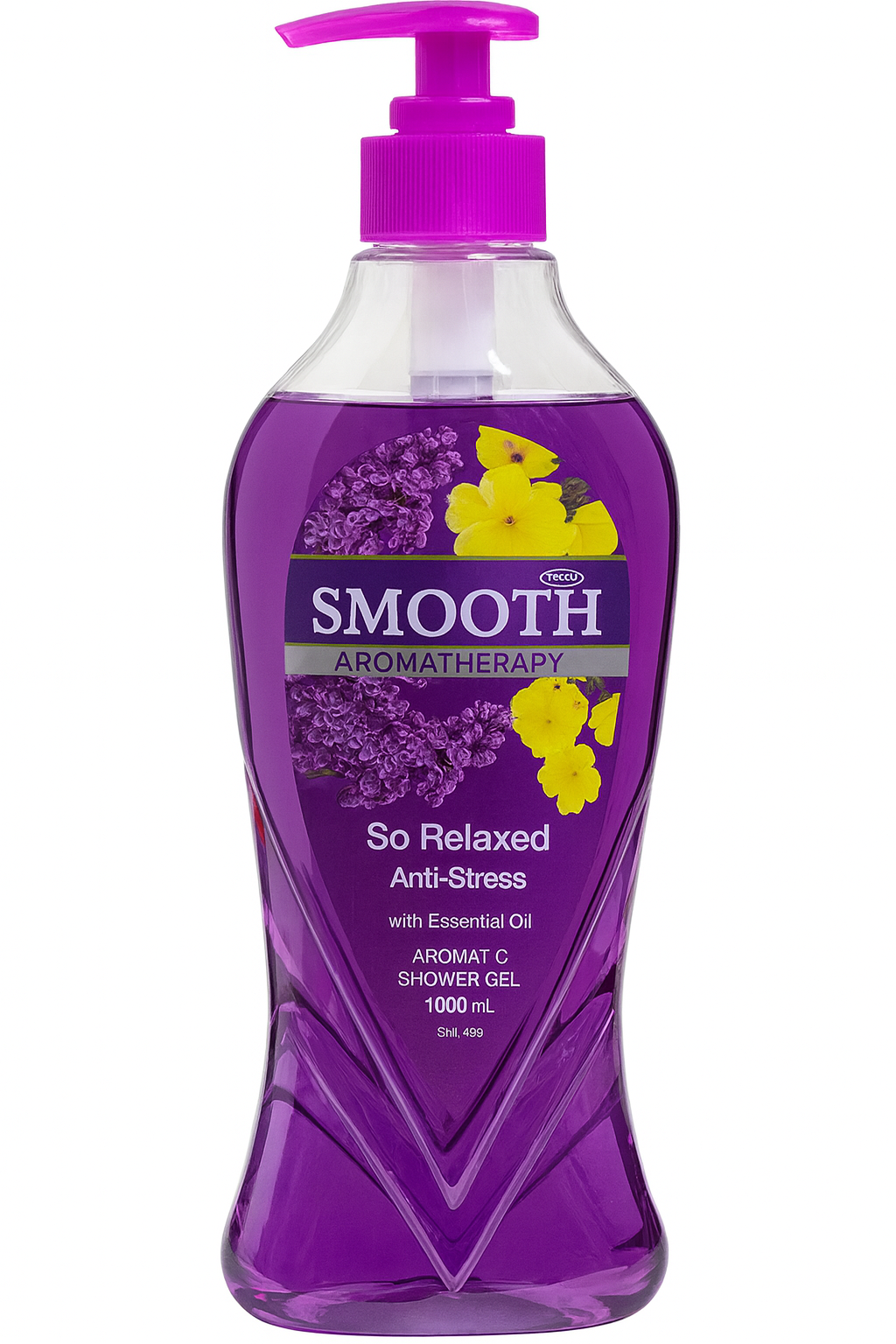 Smooth Aromatherapy So Relaxed Anti-Stress Essential Oil Shower Gel 1000 ml – Calming, Moisturizing & Refreshing Body Wash for Soft, Smooth, Radiant Skin Daily Use