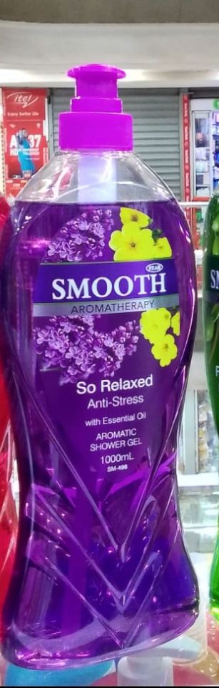 Smooth Aromatherapy So Relaxed Anti-Stress Essential Oil Shower Gel 1000 ml – Calming, Moisturizing & Refreshing Body Wash for Soft, Smooth, Radiant Skin Daily Use
