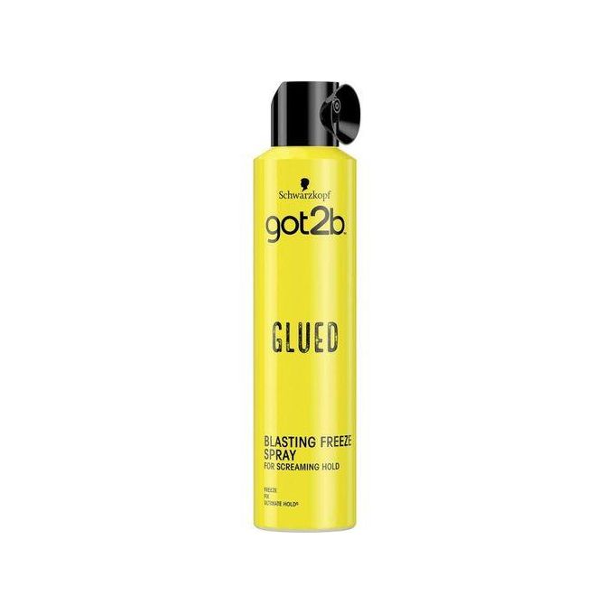 Glued Blasting Freeze Spray by Schwarzkopf got2b – Extreme Screaming Hold Hair Spray, Rock-Hard Style Cement, Long-Lasting Freeze Hold for Spikes, Wigs & Bold Hairstyles – 300 ml