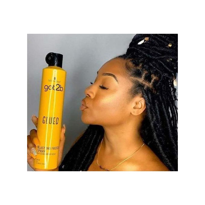 Glued Blasting Freeze Spray by Schwarzkopf got2b – Extreme Screaming Hold Hair Spray, Rock-Hard Style Cement, Long-Lasting Freeze Hold for Spikes, Wigs & Bold Hairstyles – 300 ml