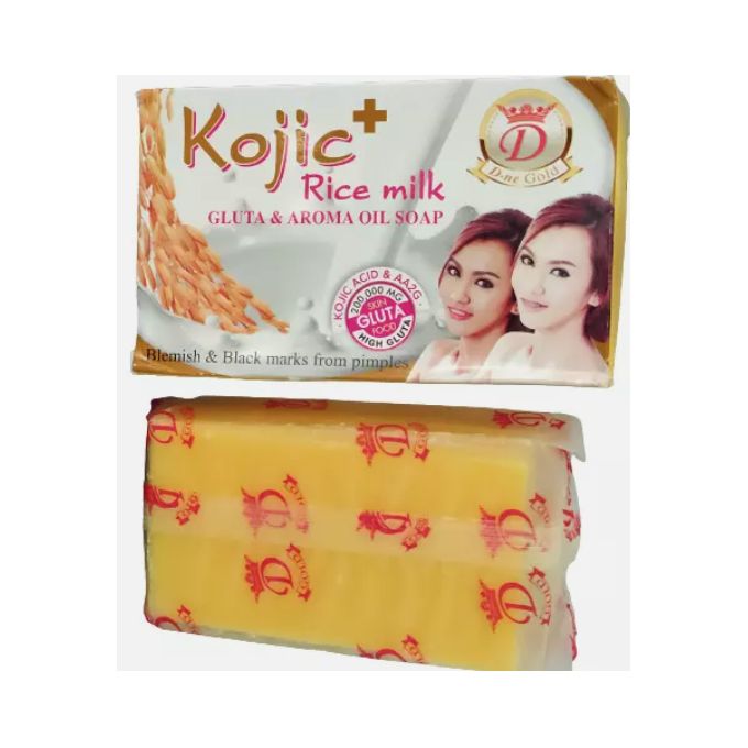 Kojic Rice Milk Gluta & Aroma Oil Super White Soap with Niacinamide B3 – Intense Brightening, Dark Spot Removal, Even Skin Tone, Moisturizing Whitening Body & Face Bath Bar
