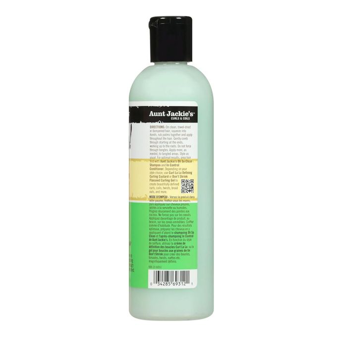 Aunt Jackie’s Quench! Moisture Intensive Leave-In Conditioner Ultra Hydrating Deep Moisture Therapy with Shea Butter & Olive Oil | For Natural Curls Coils Waves Soft Frizz-Free Hair 355ml