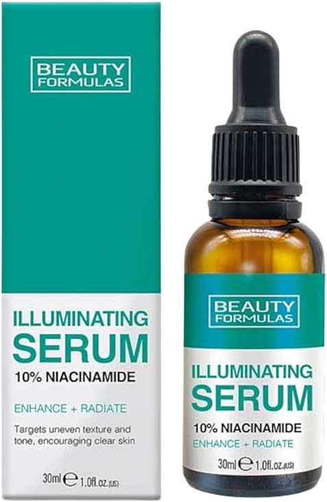 Beauty Formulas Illuminating Serum 10% Niacinamide 30ml – Brightening Face Serum, Targets Uneven Texture & Tone, Encourages Clear Skin, Lightweight Daily Skin Lossless Glow Serum