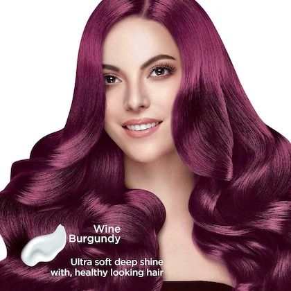 Nisha Creme Hair Color Wine Burgundy – Permanent Hair Dye, 100% Grey Coverage, Rich Bright Long Lasting Burgundy Wine Hair Colour Kit for Men & Women, Ammonia Free, Nourishing Henna & Natural Extracts
