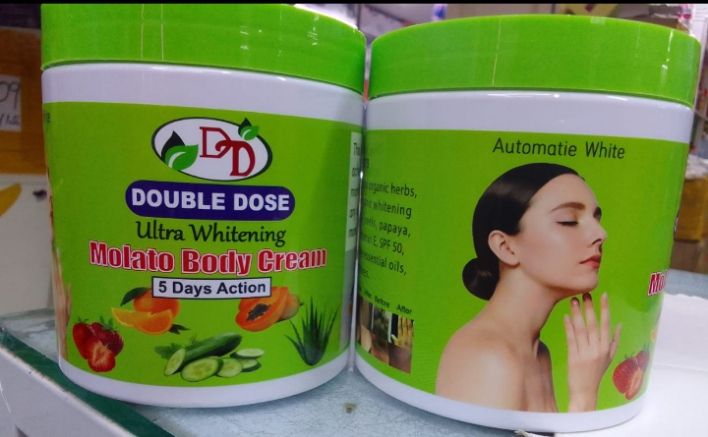 Cream Double Dose Ultra Whitening Molato Body Cream 5 Days Action Fast Skin Brightening Moisturizing Body Lotion Dark Spot Removal Even Tone Hydrating Whitening Cream for Smooth Glowing Skin