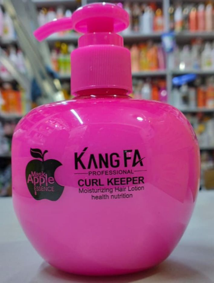 Moisturizing Kang Fa Apple Essence Curl Keeper Hair Lotion 260ml – Professional Curl Keeper Moisturizer for Curly, Wavy & Natural Hair – Hydrates, Defines & Softens Curls