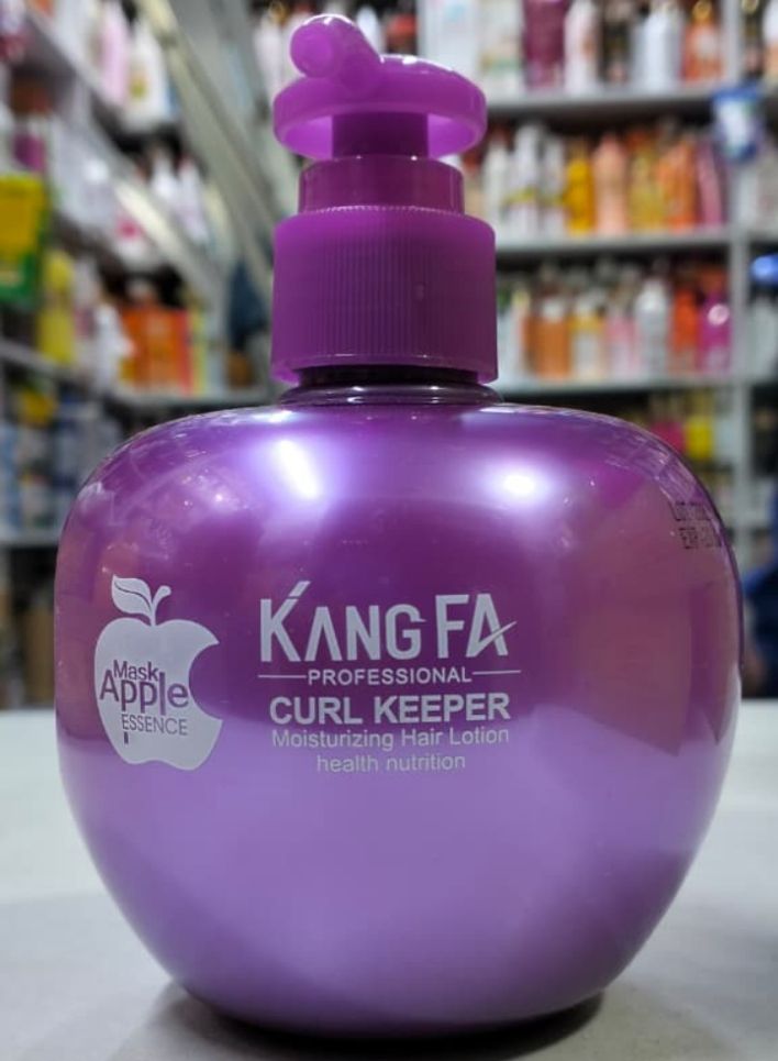 Mask Apple Essence Kang Fa Professional Curl Keeper Moisturizing Hair Lotion 260ml – Health Nutrition Curl Cream for Curly, Wavy & Natural Hair, Deep Hydration, Frizz Control & Curl Definition