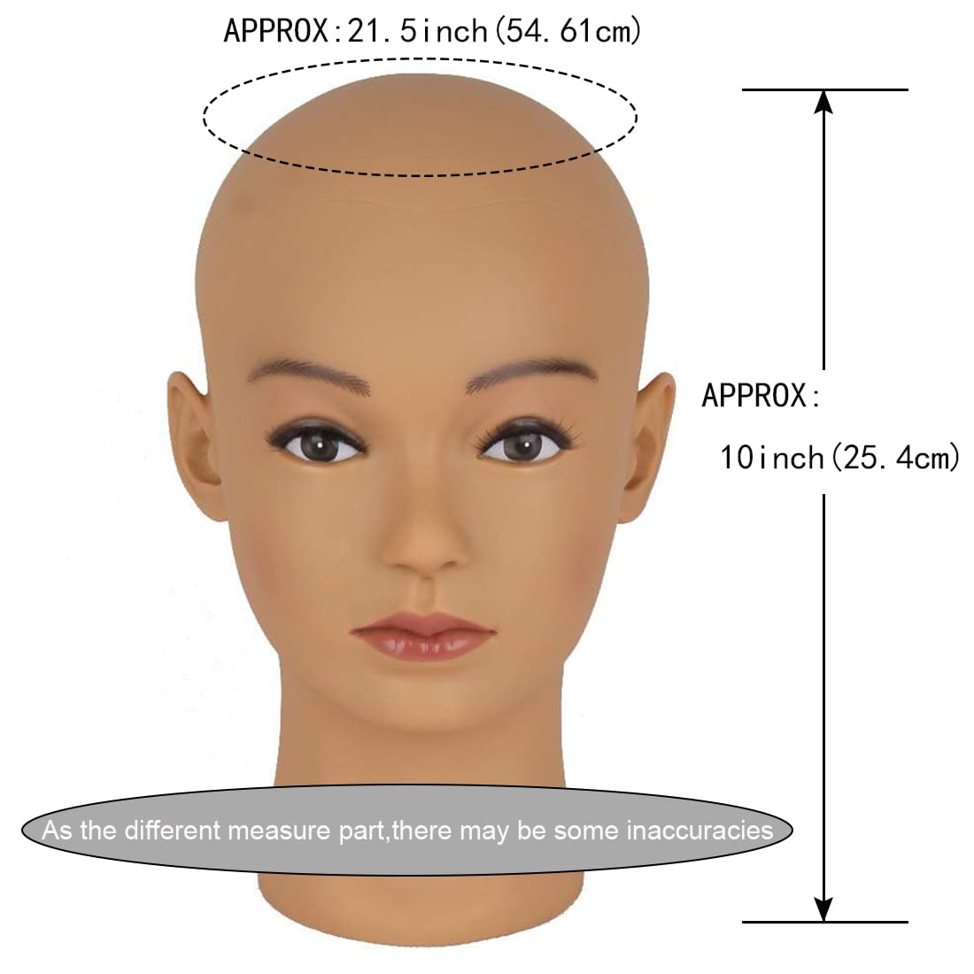 Training Dummy Mannequin Head for Hair Styling Makeup Practice Hairdressing Cosmetology Salon Practice Model with Long Hair for Students Beginners Professionals