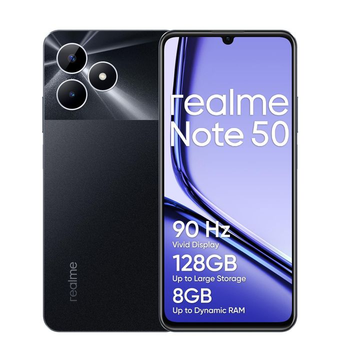 Realme Note 50 6.74" 64GB ROM+3GB RAM(Upto 8GB RAM) 5000mAH 13MP Al Camera Dual sim-Smartphones