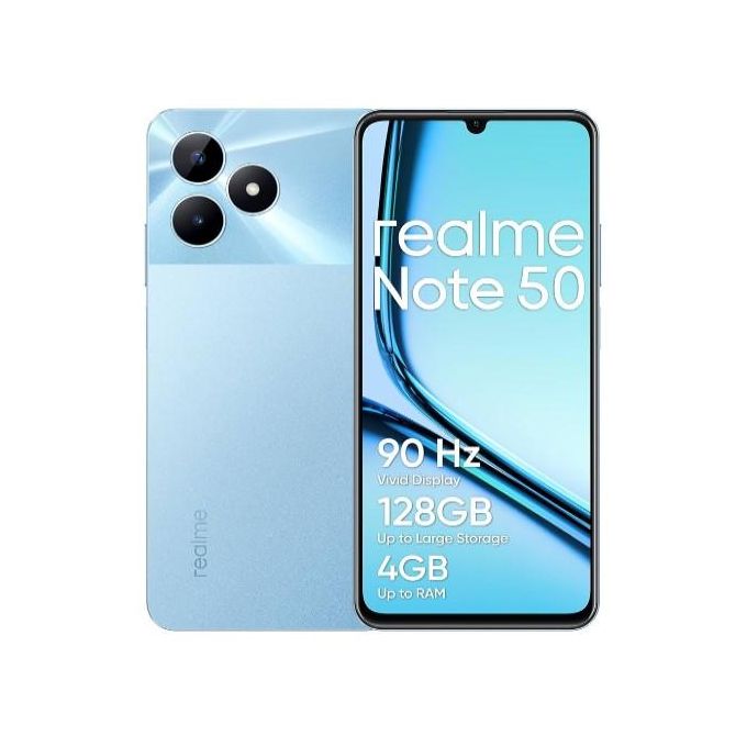 Realme Note 50 6.74" 64GB ROM+3GB RAM(Upto 8GB RAM) 5000mAH 13MP Al Camera Dual sim-Smartphones