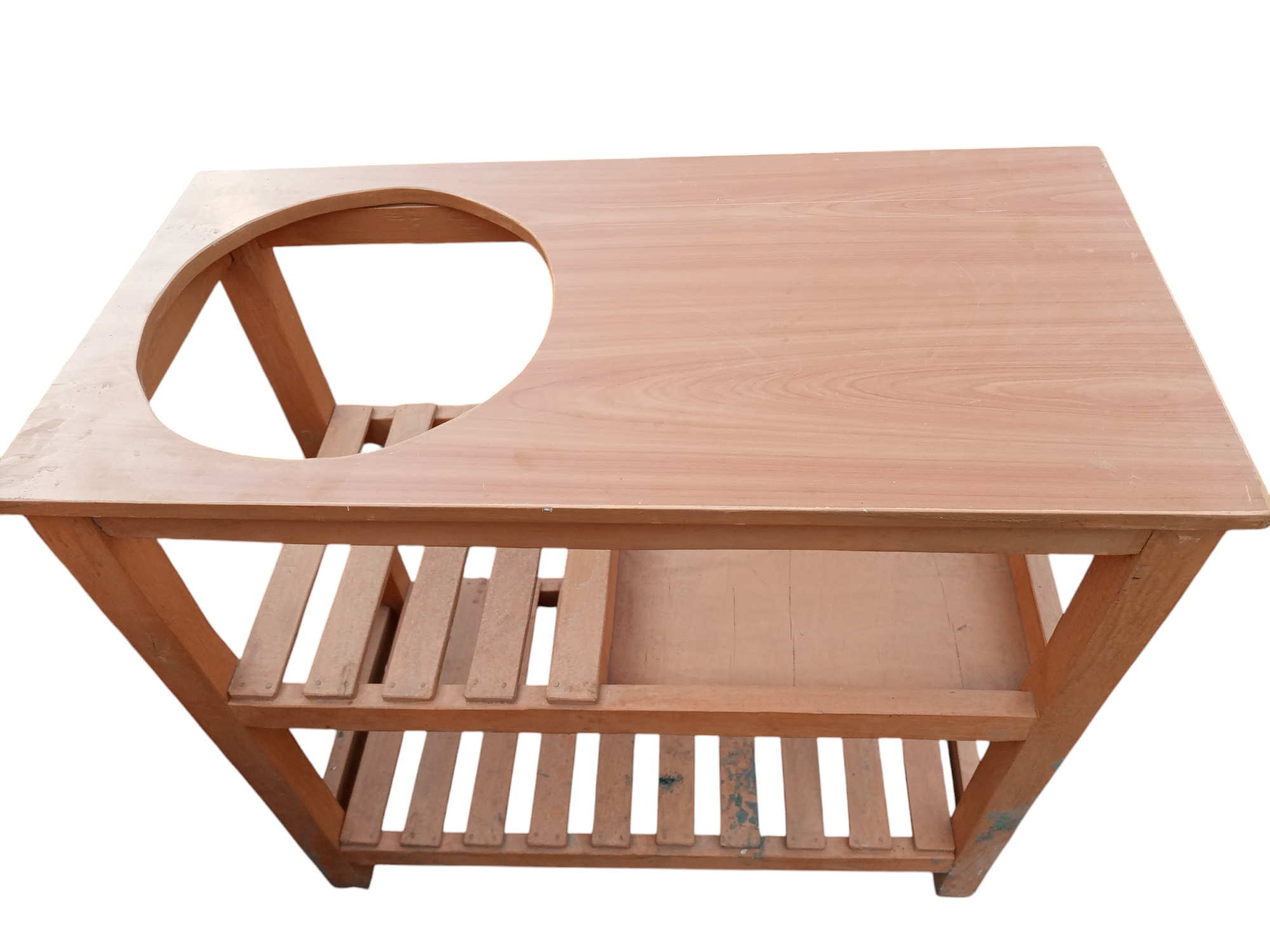 (Easter sale offer price)Modern strong and classic kitchen table,Wooden strong Kitchen table with racks. suitable for 6KG cooking Meko.as picture