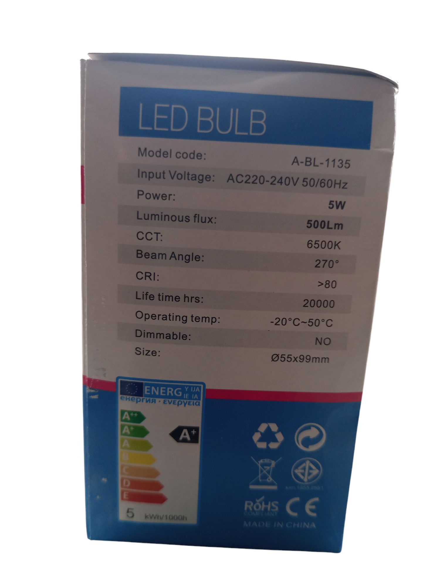 AVC 5W LED Light Bulb Energy Saving Bulb sufficient brightness for living room,bedroom corridor as apicture