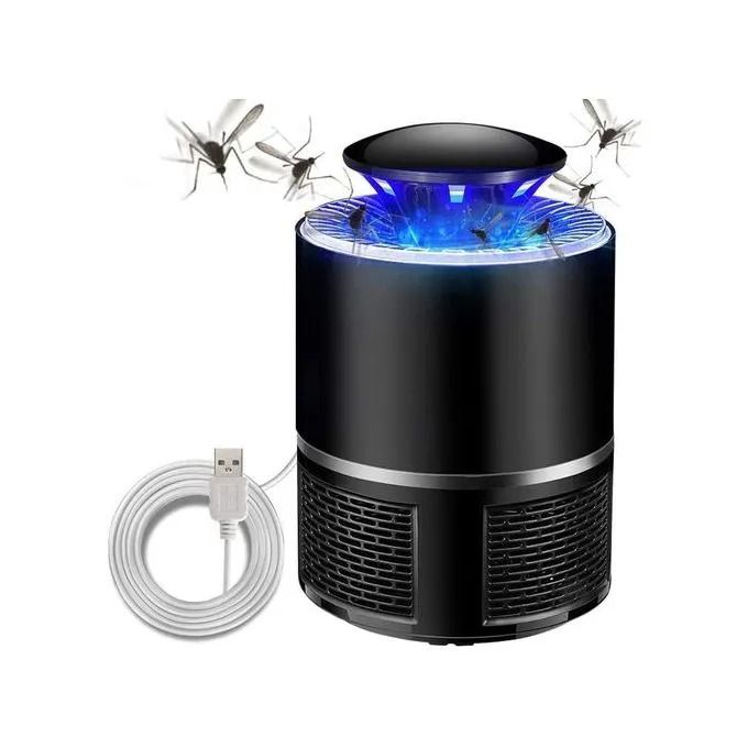 Electric Mosquito Killer With 360 Degrees LED Trap Lamp - Black/White