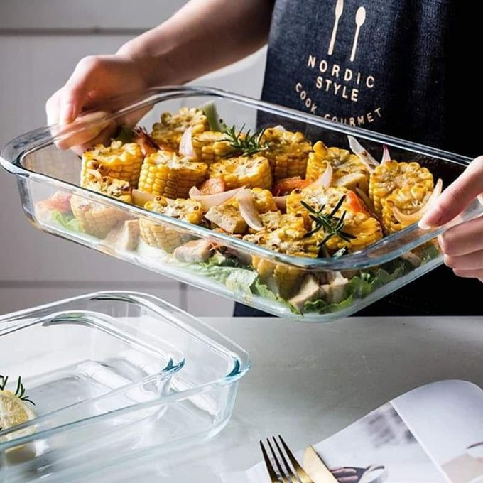 Signature Baking Glass Tool/Storage Container Bowl - Set Of 2