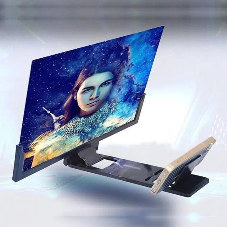 5D Screen Magnifier - Magnifies your smartphone screen 4 times, providing ultra-wide viewing with 14-inch HD screen - Size 14.5*25CM