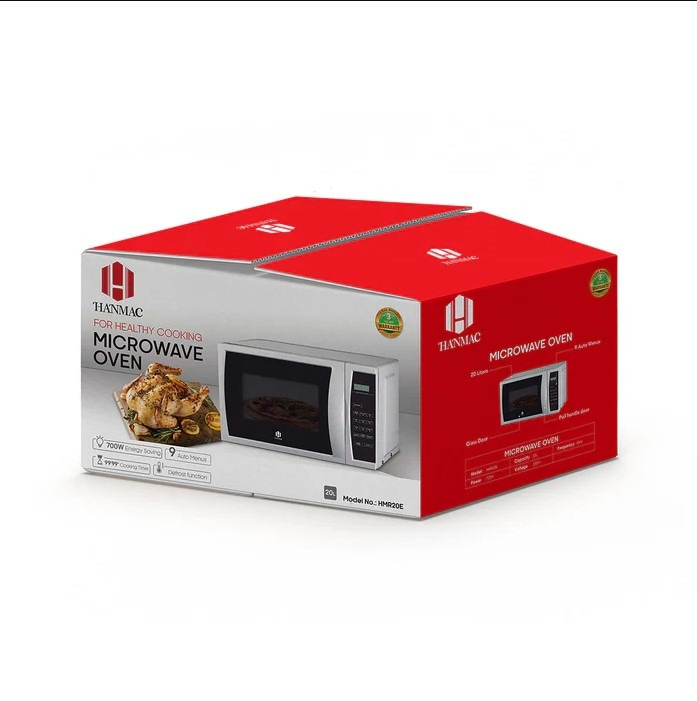 Hanmac Microwave 20L Digital with Multiple Power Levels, Speed Defrost, Child Lock