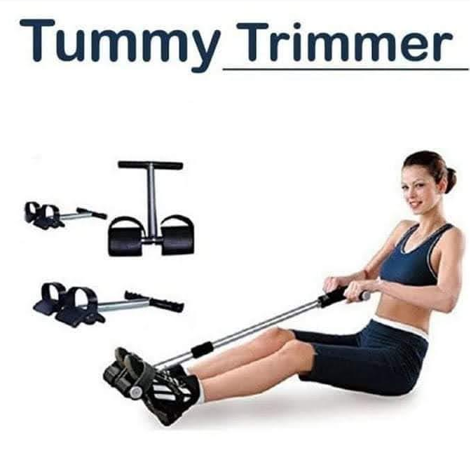 [FREE GIFT] Tummy Trimmer Exerciser + AB Wheel Roller FREE Knee Mat