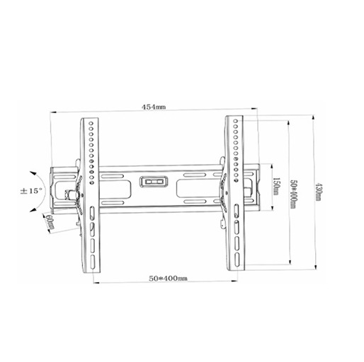 SKILL TECH SH 44T Wall Mount Bracket For 22″- 60″ Inches Led and curved TVs