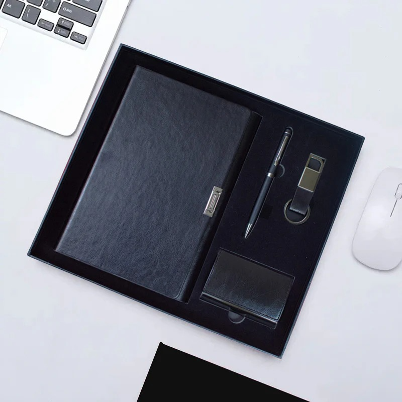 Executive Gift Set with Notebook, Business cardholder, Keyholder &  Pen