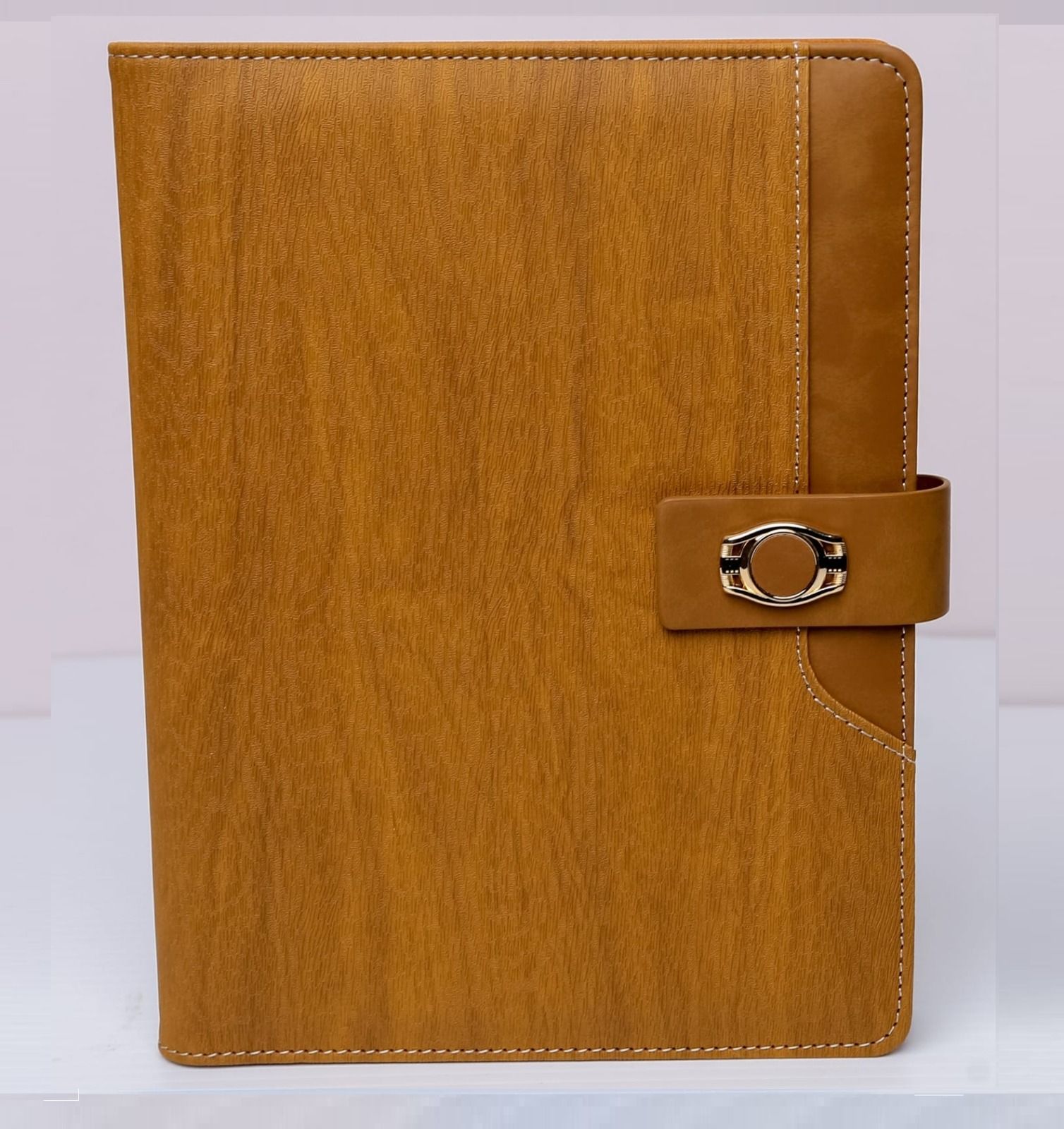 A5 Size Executive buckle NoteBook - Padded PU Soft Leather Cover Material