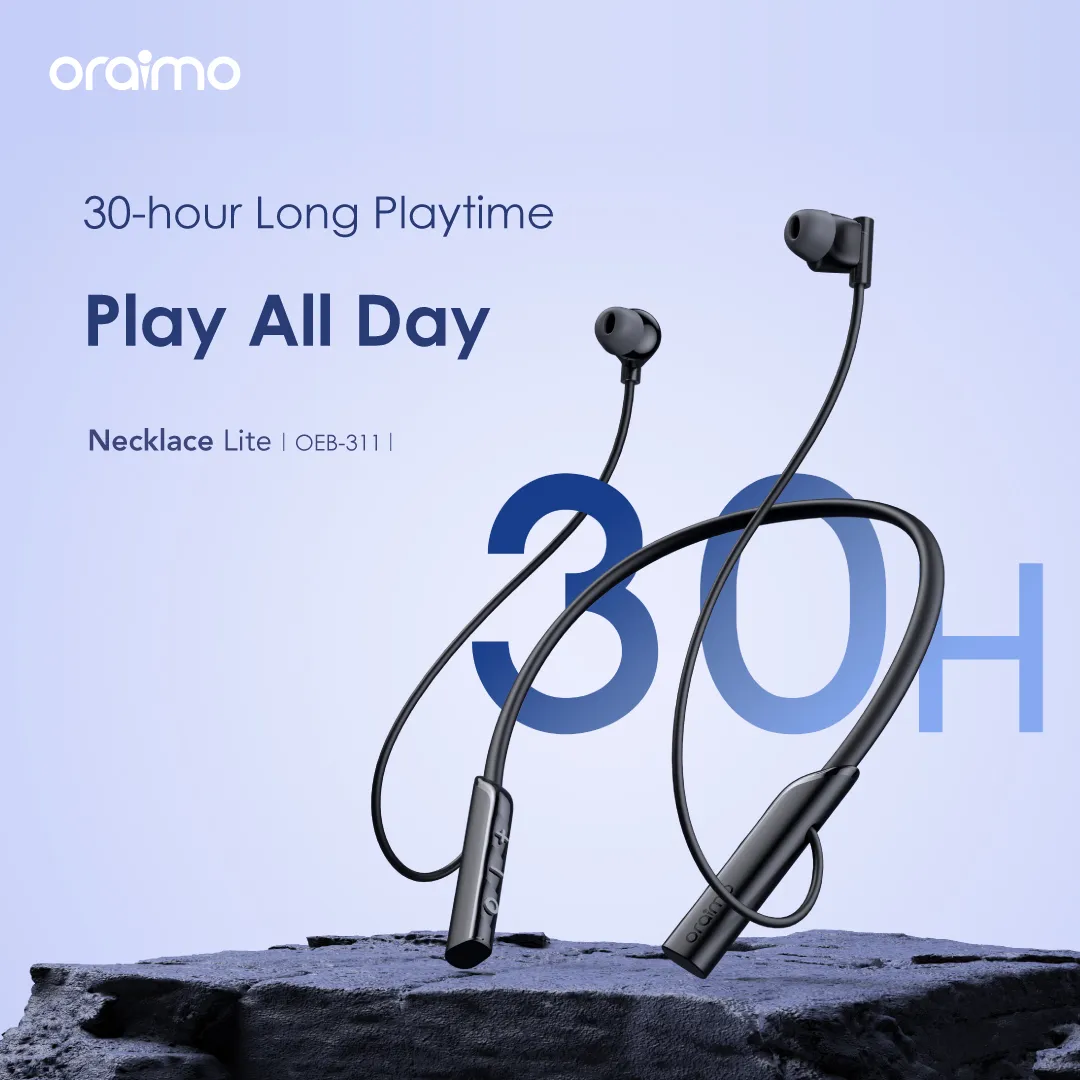 Oraimo Necklace Lite  Wireless Neckband Bluetooth Headphones