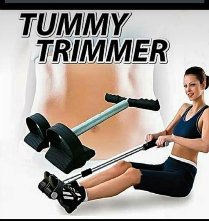 Powerful Spring Tummy & Waist Trimmer Drawstring Portable Home Gym Fitness Pull Rope Spring Foot Pedal Abdomen Leg Exerciser Abdomen Waist Leg Stretching Slimming