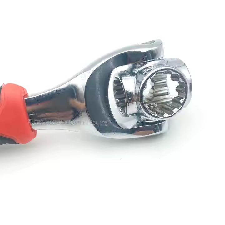 48 In 1 Tools Socket, Multifunction Universal Wrench, 360 Degree Revolving Spanner, Works with Spline Bolts,Torx, Square Damaged Bolts and Any Size Standard or Metric