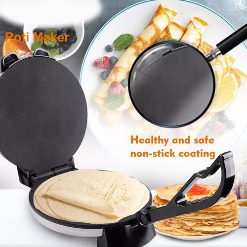 10 inches Sokany / Nunix electric Chapati maker / roti maker black and silver 10 inches