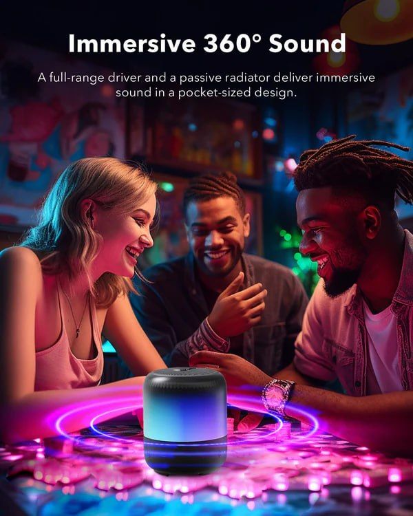 Anker Soundcore Glow Mini Portable Bluetooth 360⁰ sound and light Speaker