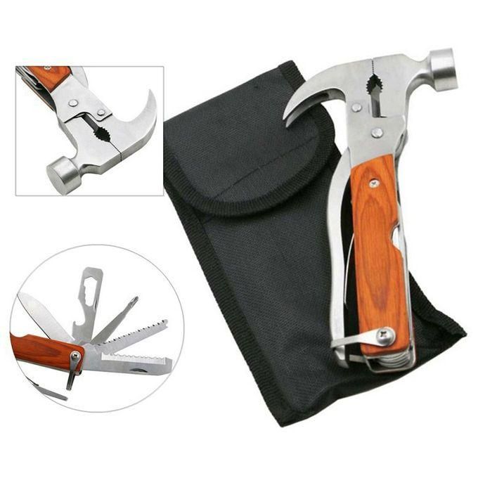Camping Gear Multitool 15 in 1 Survival Gear with claw Hammer,Bottle Opener, Screwdrivers I Emergency Tool for Camping & Outdoor Hunting Hiking, Fishing or Gift for Dad Husband Grandpa
