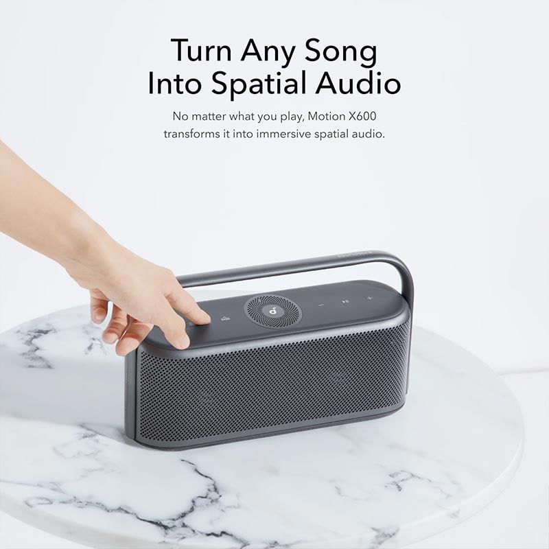 Anker Soundcore Motion X600 - 50W Surround Sound Waterproof Portable Bluetooth Speaker with Spatial Audio