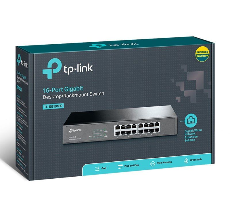 Rackmount TP Link 24 Port 10/100Mbps Fast Ethernet Switch, Plug & Play, Shielded Ports, Fanless, Unmanaged (TL-SF1024D)